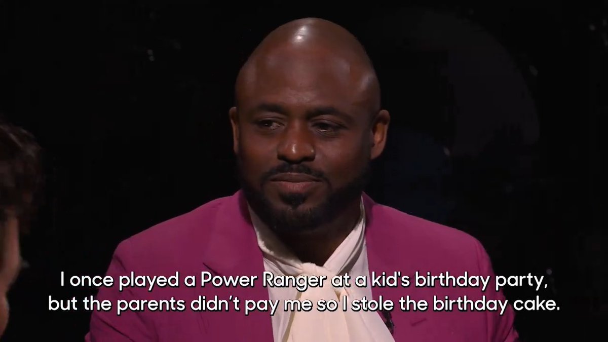 True Confessions: Gisele Bündchen &amp; Jimmy try to guess if Wayne Brady actually stole a kid’s birthday cake while dressed as a Power Ranger because the parents didn’t pay him 🔎 #FallonTonight