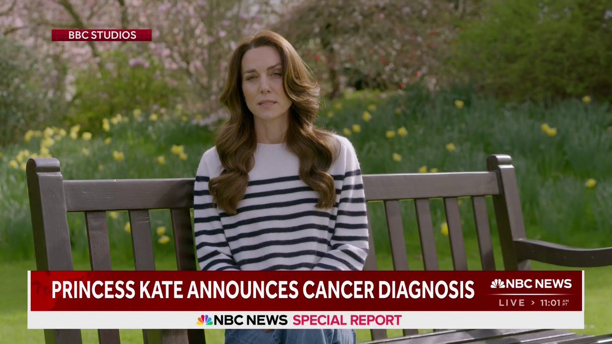 BREAKING: Princess Kate is undergoing treatment for cancer, she says in a video statement released by Kensington Palace.