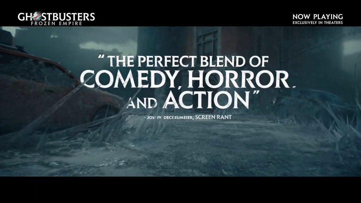 See what audiences are calling “the perfect blend of comedy, horror, and action.” #Ghostbusters: Frozen Empire is now playing exclusively in movie theaters. Get tickets!