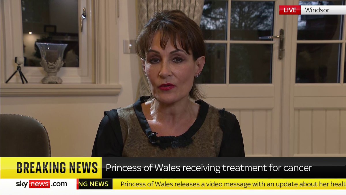 "I think the British media have behaved terribly respectfully." Former communications secretary to King Charles Kristina Kyriacou responds to the news that the Princess of Wales is receiving treatment for cancer. 📺 Sky 501, Virgin 602