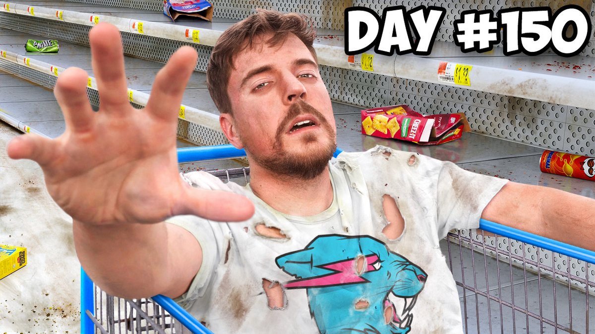 I bought a grocery store and gave someone $10,000 every day he survived inside! How long would you have stayed?