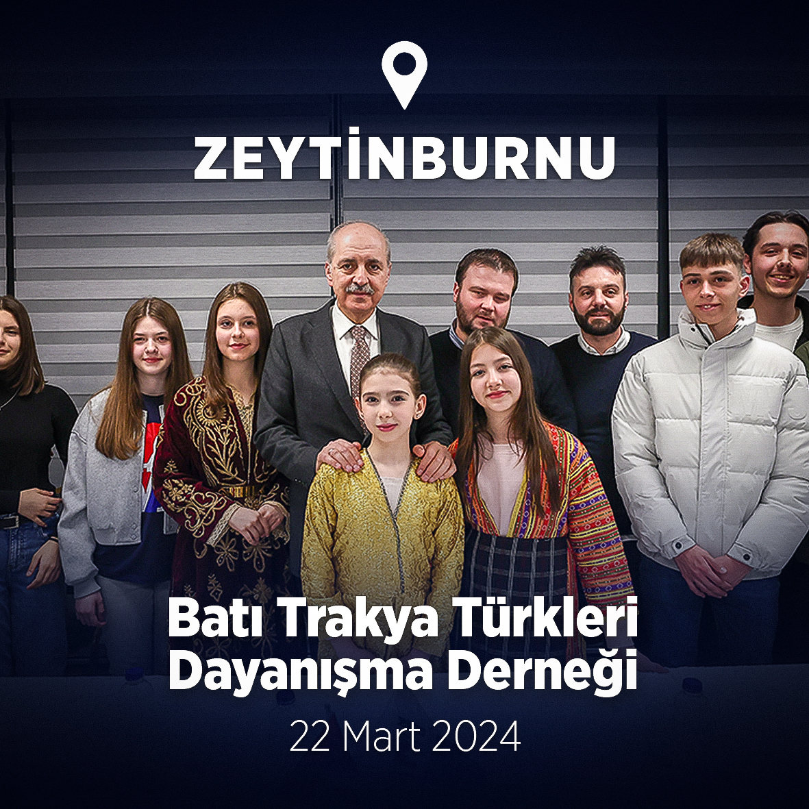 ❝Zalime “dur” demek için sokaklara çıkan bir insanlık cephesi var. Bütün bu insanların dünyanın bu döneminde gözünün içine baktığı, nasıl yol yürüyeceğini dikkatle takip ettiği ülke Türkiye'dir.❞ 📍Batı Trakya Türkleri Dayanışma Derneği - Zeytinburnu