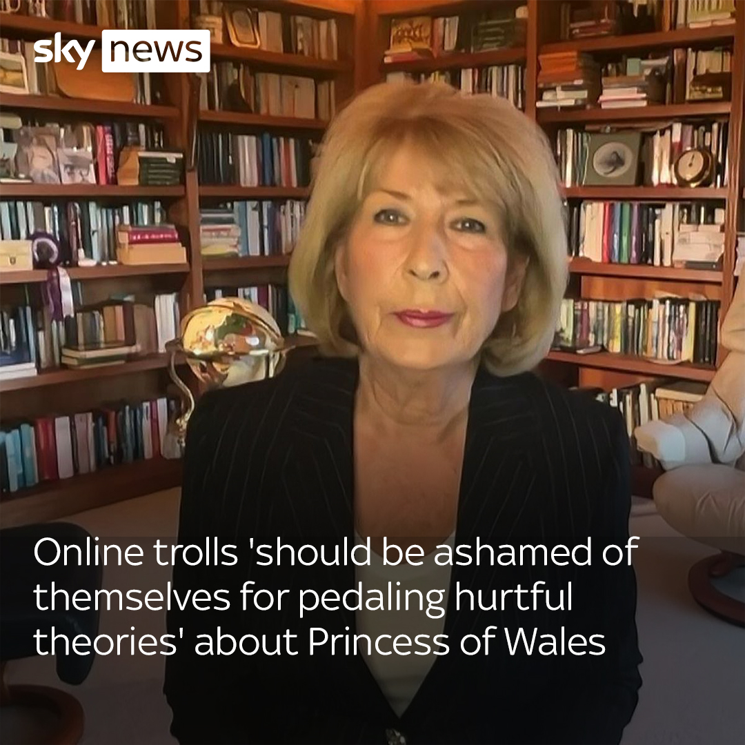 Royal commentator, Jennie Bond condemns online trolls after the Princess of Wales shared her cancer diagnosis in a video message after many weeks of speculation about the health of the 42-year-old future queen Latest: