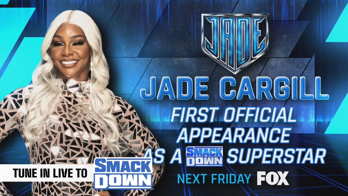🚨 THIS IS HUGE!!! 🚨 Jade Cargill will make her first official appearance as a #SmackDown Superstar NEXT WEEK!