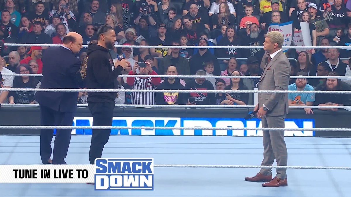 "You understand I was in The Shield with him, right?" Roman Reigns warns Cody Rhodes that Seth Rollins isn't always the most loyal partner. 👀😳 #SmackDown