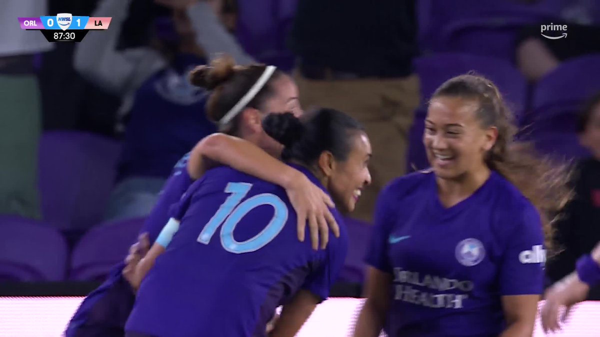 Marta making it look EASY! The 🐐 finds the back of the net in the 88th minute! Watch the finish >> Prime Video