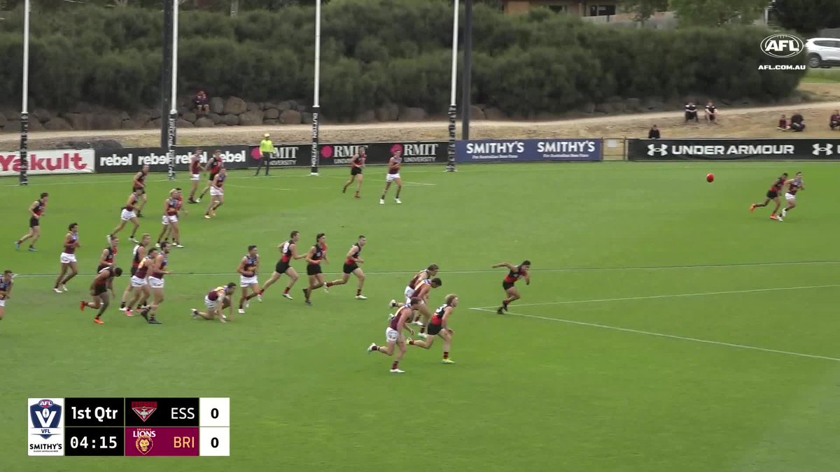 This will excite Essendon FC fans! Jayden Davey with blistering pace to get the Bombers off to a flyer 💨 Watch the Smithy’s VFL live and free on the AFL website and AFL Live Official App: