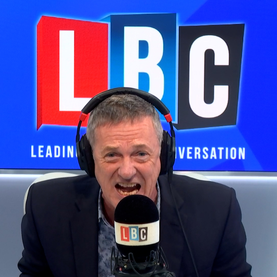 'You've infuriated me today.' 'Because I think people who get angry about flags are idiots, that makes me unpatriotic?' Matthew Wright and caller Sue debate over Nike's changes to St George's Cross on England's new football shirt.