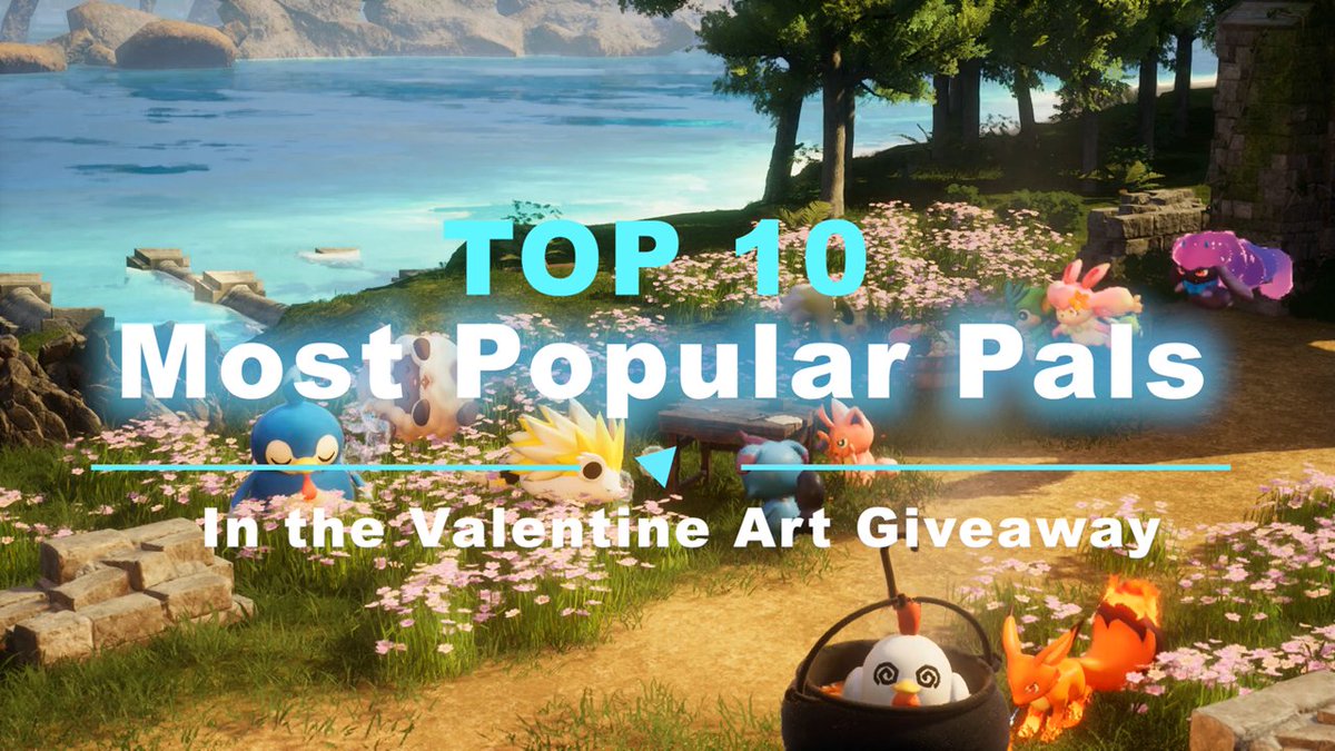 🎊パル人気ランキング TOP 1⃣0⃣ 結果発表🎊 世界中のプレイヤーの皆さんに、バレンタインキャンペーンで「推しパル」を教えていただきました✨ 投稿数の多かったパル達をランキング形式で紹介します！ あなたの推しパルはランクインしていましたか？👀 #パルワールド #PalRanking