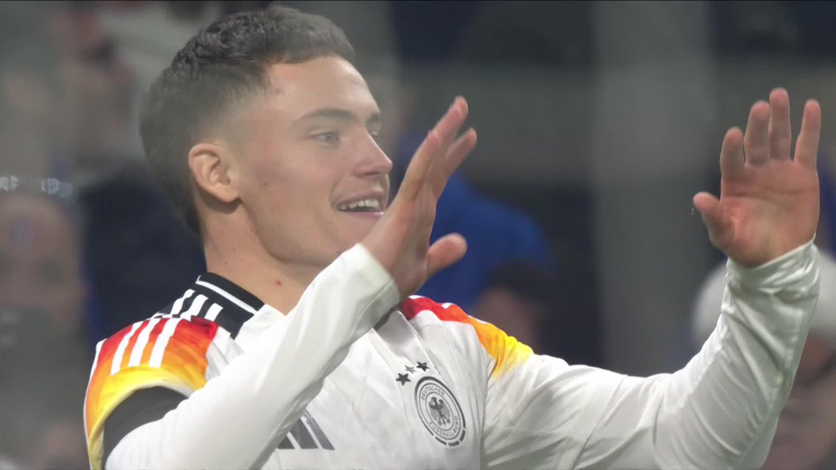 What a way to score your first international goal. Take a bow Florian Wirtz. 👏 (@ViaplaySportsUK) #FRAGER