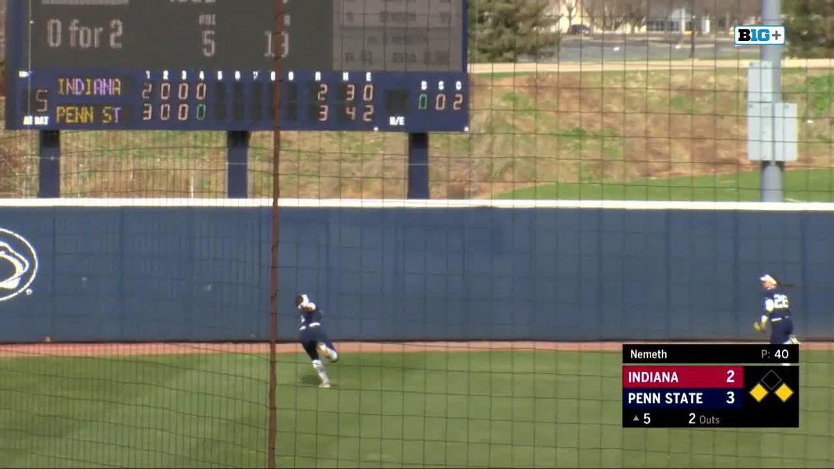 This Michela Barbanente catch, in that situation, was so big. 😲 Michela Barbanente x Penn State Softball