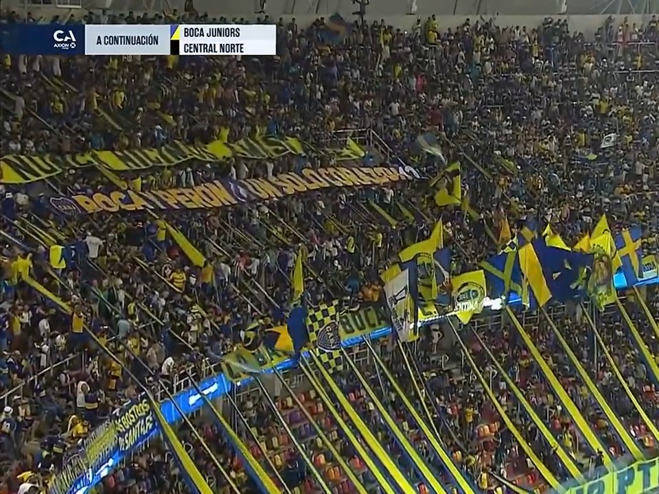 "Boca y Perón": Por una bandera en el partido de Boca ante Central Norte
