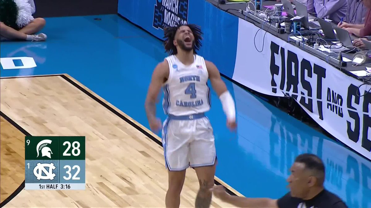 This is one of those classic Carolina basketball moments.