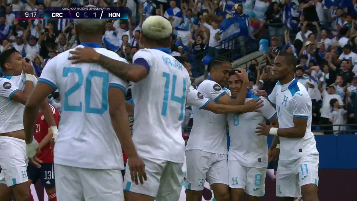 La asistencia de TACO en el aire. El GOLAZO descomunal de volea. Una barbaridad lo que hizo Honduras, ante Costa Rica. 🇭🇳🥵