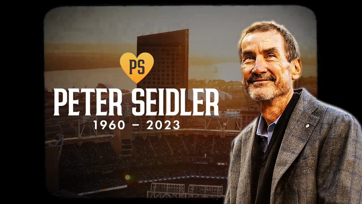 Peter Seidler’s love for the city of San Diego, the Padres, and his family will continue in our hearts forever. Today and every day, we celebrate Peter’s tremendous life and legacy with joy and love.