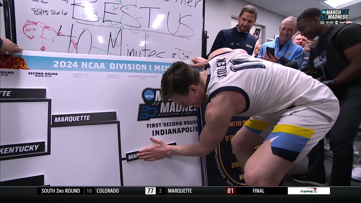 THAT FEELING WHEN YOU'RE INTO THE SWEET 16 😤 Marquette Men’s Basketball