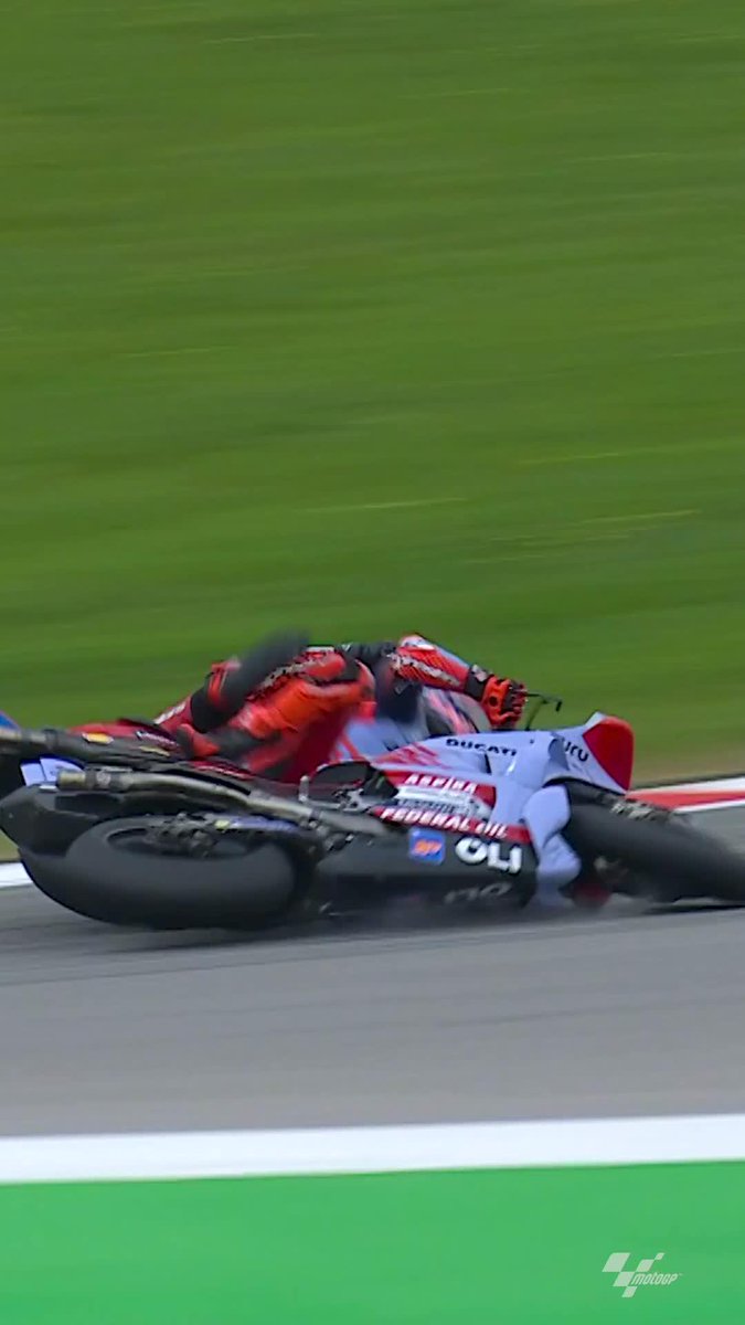 World Champions clashing💥 High drama as Marc Márquez and Pecco Bagnaia collided and slid out of contention but no further action was taken ✅ #PortugueseGP 🇵🇹
