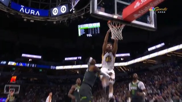 Trayce Jackson-Davis took a fall after getting pushed in mid-air on this play ...