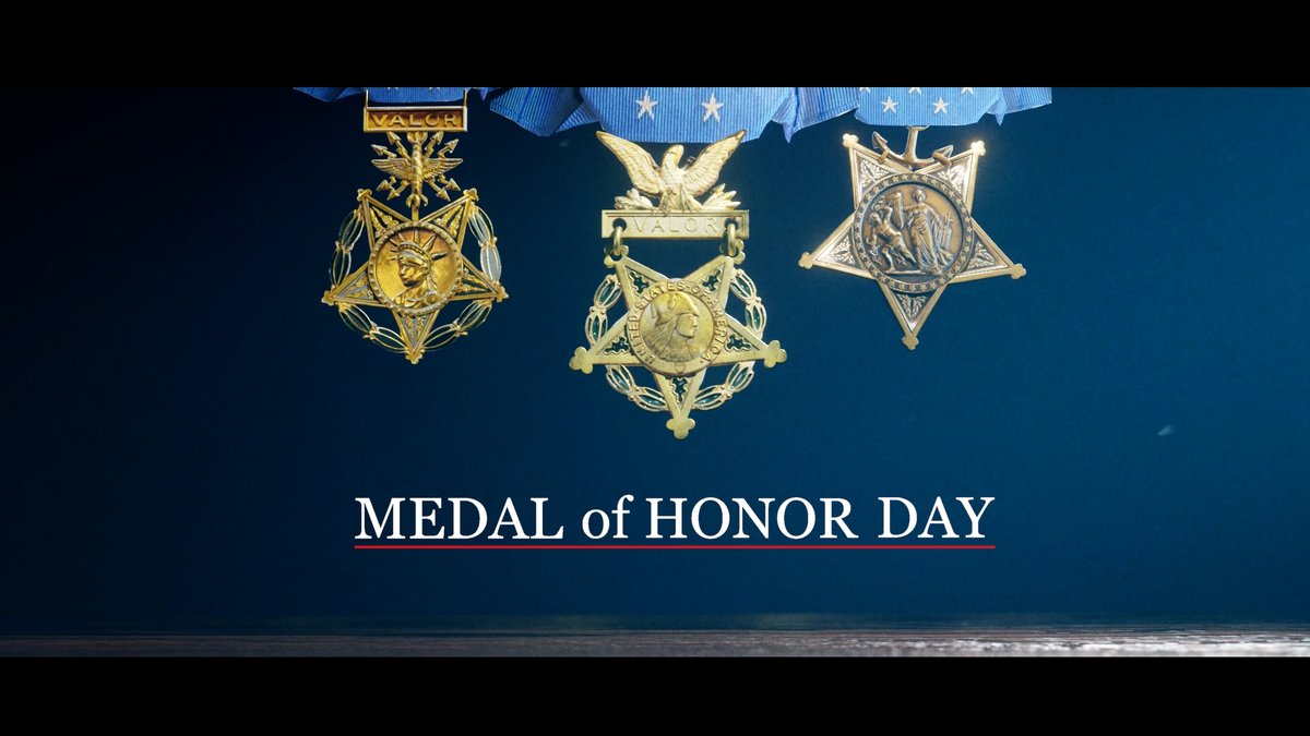 Today we celebrate National Medal of Honor Day. There have been 3,517 recipients of our nation's highest recognition of valor since its establishment in 1861! We are thankful for the bravery and sacrifice of all Medal of Honor recipients, past, present and future.