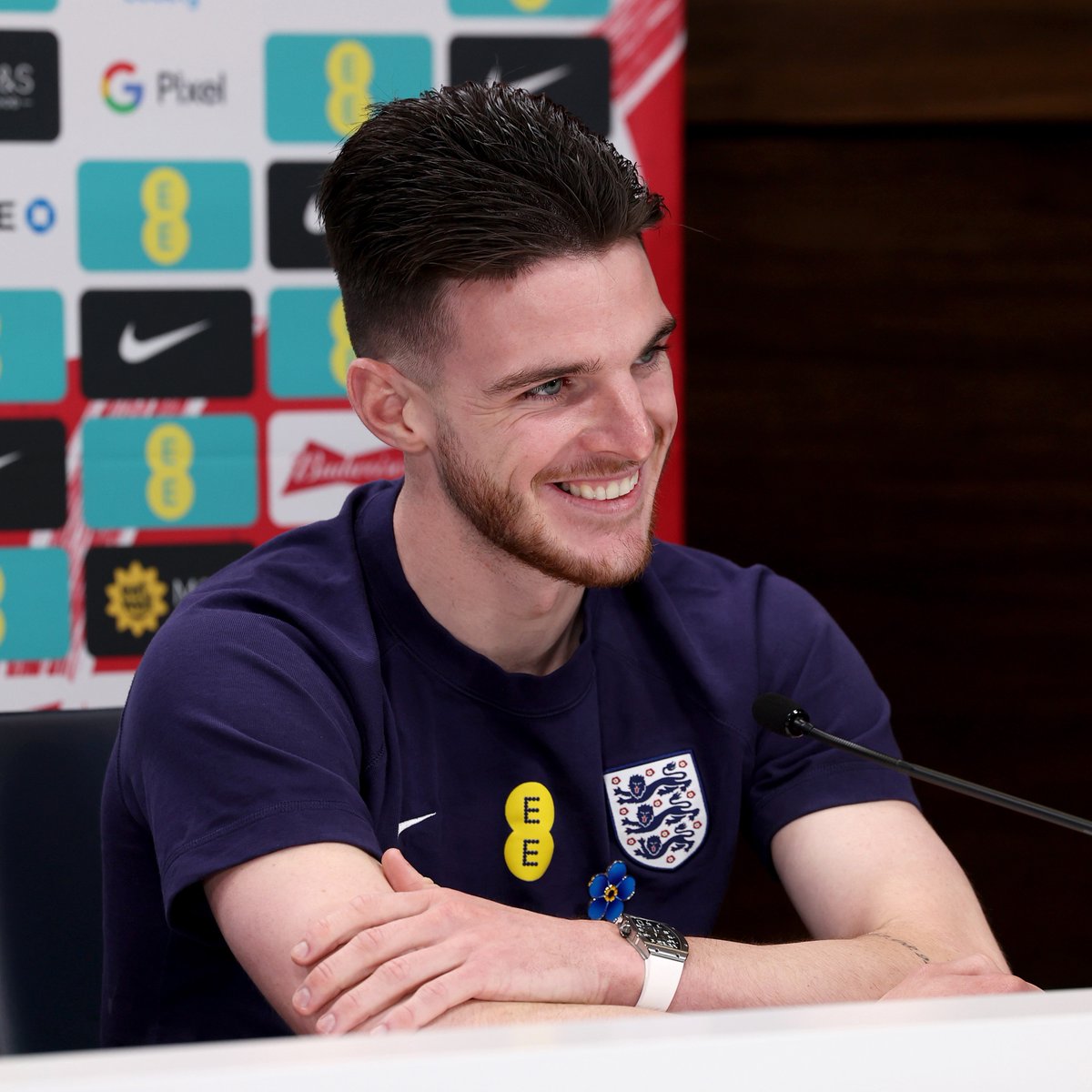 "I'm absolutely lost for words." 🥹 Declan Rice describes what it'll mean to captain the #ThreeLions at Wembley Stadium tomorrow night...