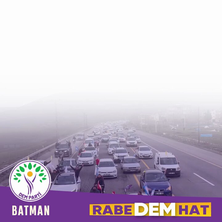 Leyla Zana Batman’da! Gelin onbinlerle Leyla Zana’yı karşılayalım! Yarın sabah saat 10:30’da ARACINI AL XINCIKA’da KONVOYA KATIL! #LeylaZana #DEM