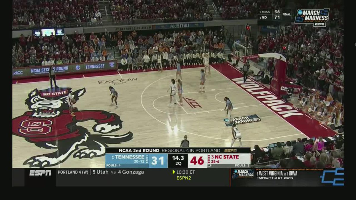 THE WOLFPACK IS ON FIRE ๐ฅ #MarchMadness x ๐ฅ ESPN / NC State WBB ๐บ๐