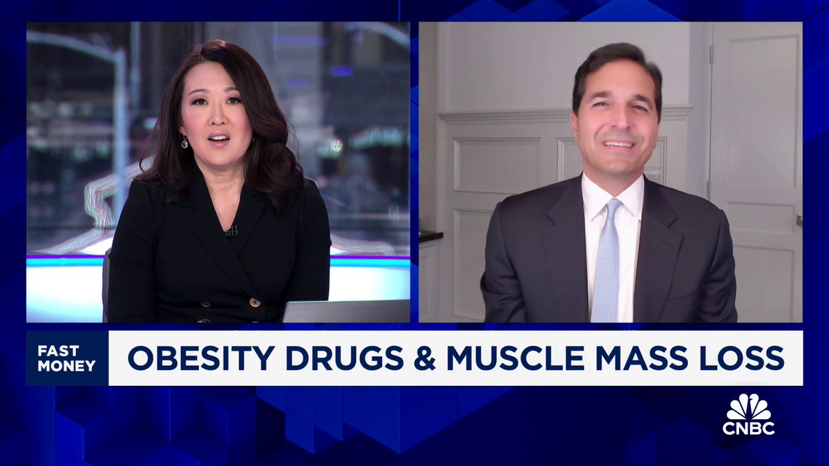 A brand new drug from $BHVN promises to promote muscle gain in patients taking GLP-1 obesity drugs CEO Vlad Coric breaks down the treatment's latest clinical trial results and how soon it could impact patients and the weight loss space: