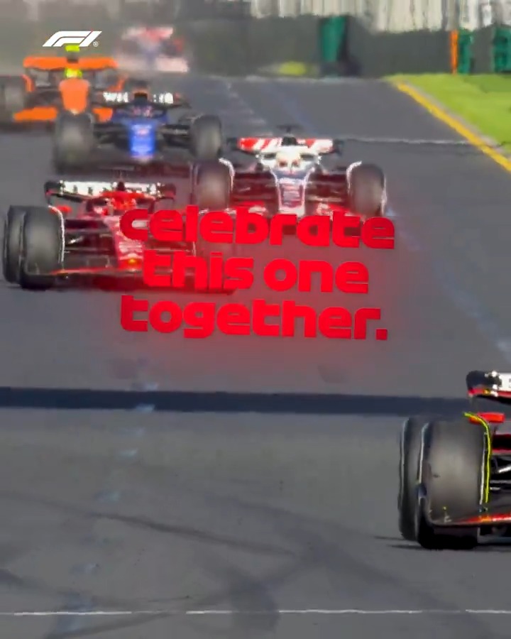 "Tell Charles to come close to me and we celebrate this one together!" Carlos 🤝 Charles #F1 #AusGP