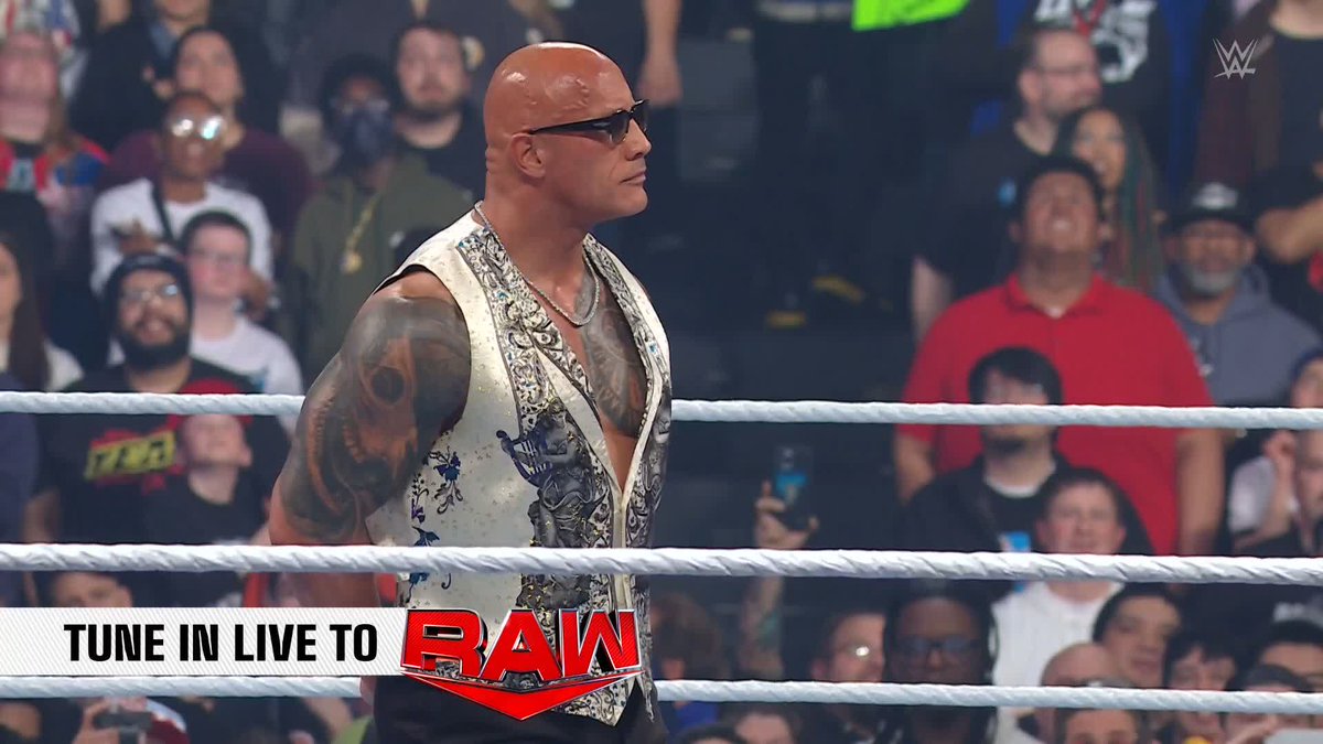 What DID Dwayne Johnson whisper to Cody Rhodes tonight on #WWERaw?