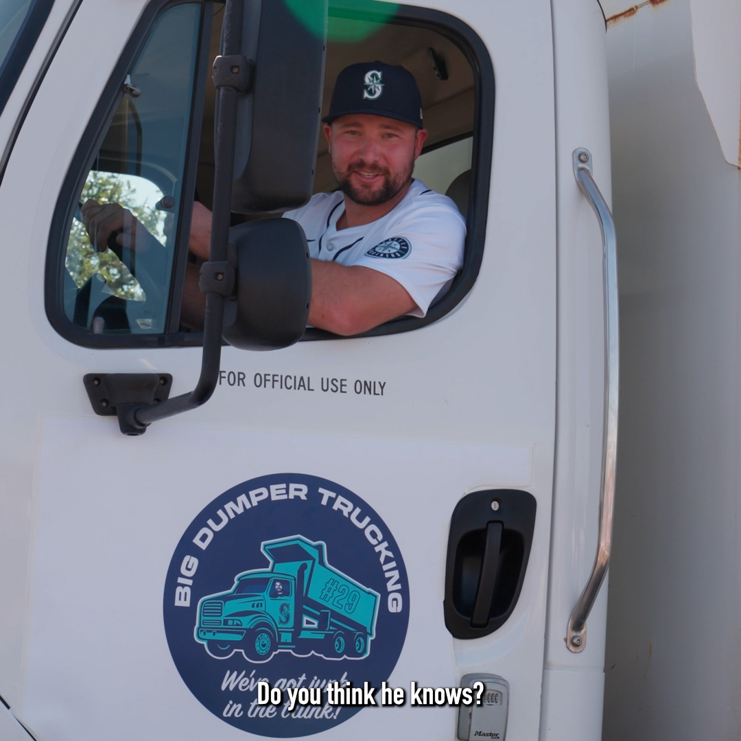 Cal and his support cast 🤣 🎥 Behind the Scenes: Big Dumper Trucking
