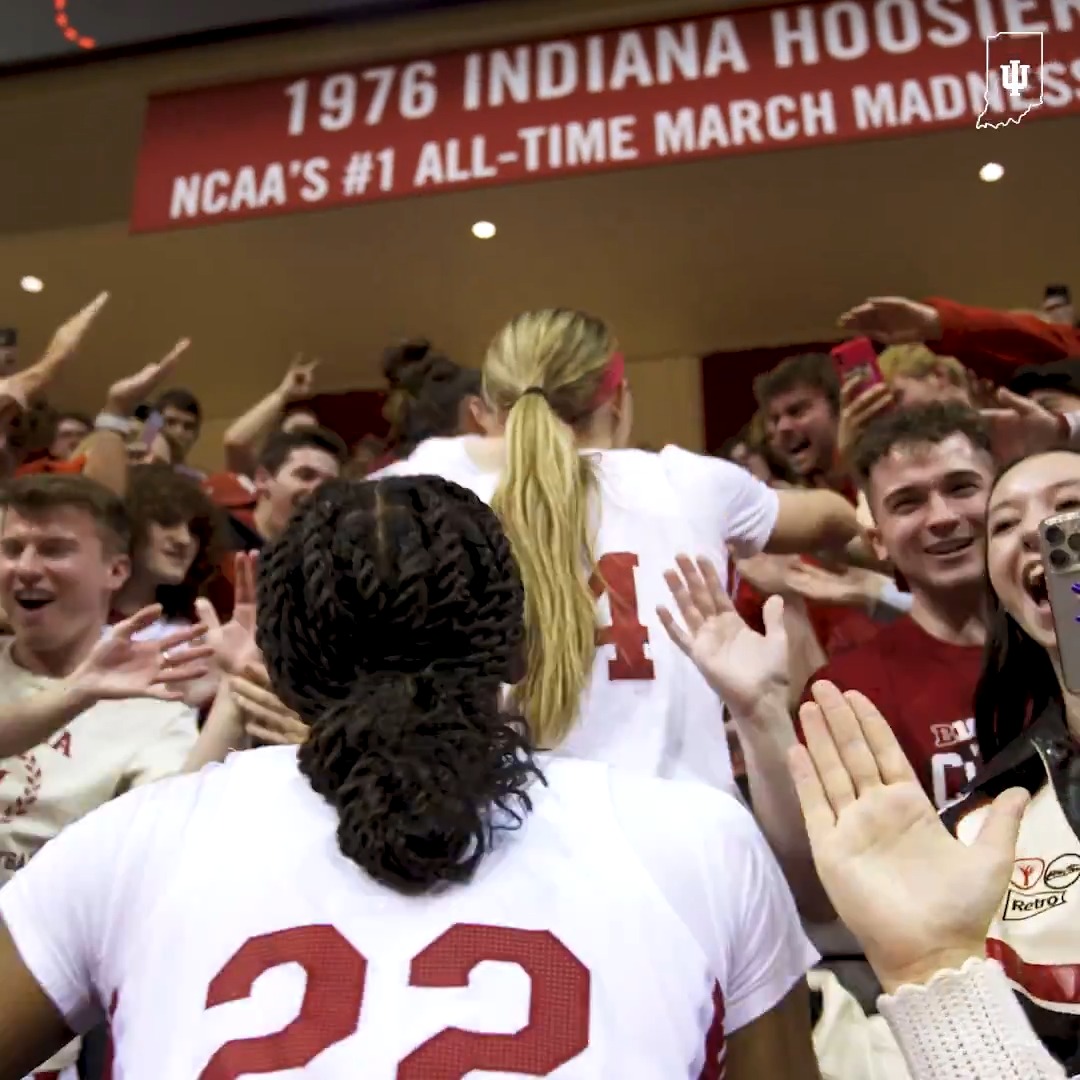 You showed out. You were beyond loud. Hoosier Nation we're so proud to share this with you. 🤍❤️