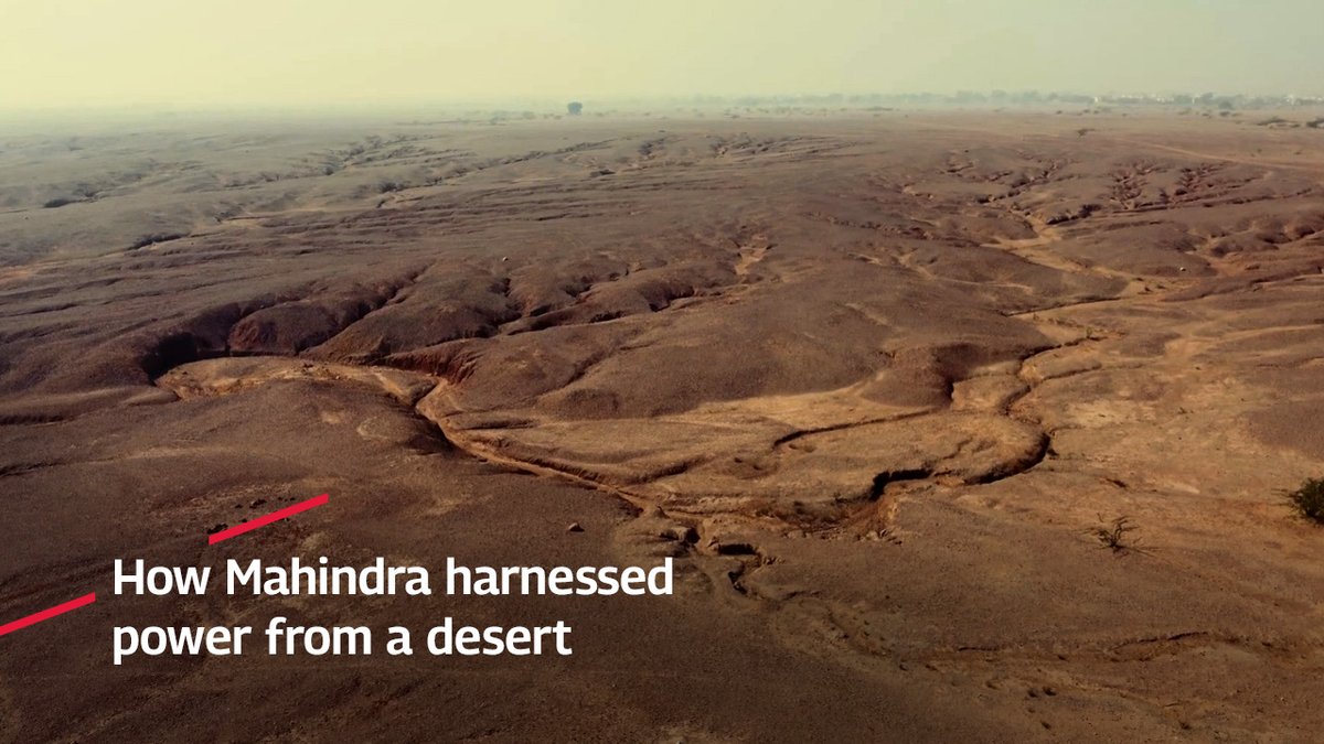Can a barren desert power the nation? Watch the video to know more. #MahindraForPlanet