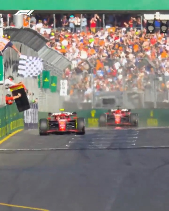 Pure passion on the mic! 🤯 Ferrari’s first 1-2 since Bahrain 2022 certainly had the Italian commentator excited! 🎙 🎥 Sky Italia #F1 #AusGP