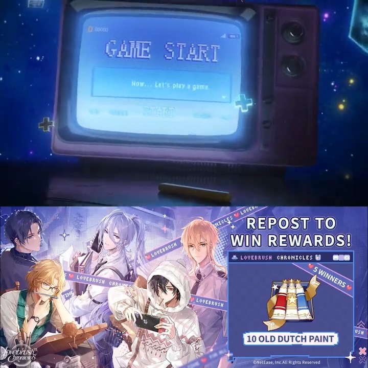 🕹️Event Preview🕹️ Have you ever wondered about the alternative possibilities of destiny? The Destiny's Call event begins on Apr. 3! 🎁Destiny's Call Warm-up🎁 Follow us & repost with the tag #LovebrushChronicles 🎉Prize: Old Dutch Paint x10 (5 winners)