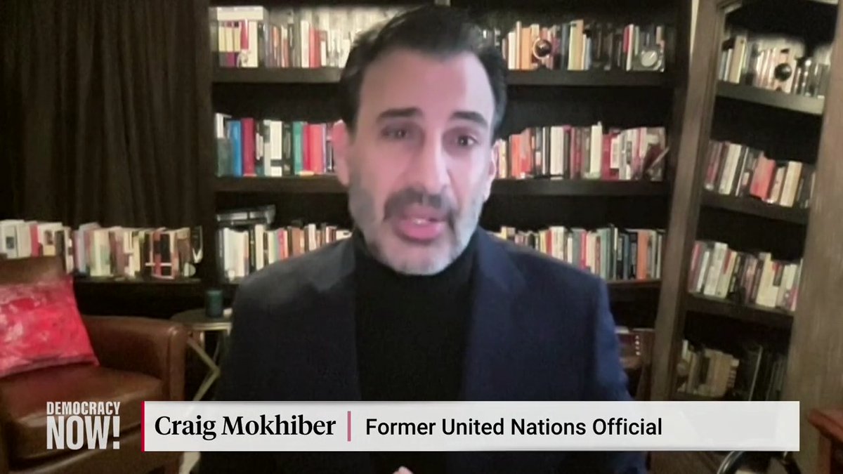 The U.S. has finally allowed the U.N. Security Council to adopt a ceasefire resolution to halt the fighting in Gaza, but former U.N. official Craig Mokhiber explains how the U.S. is attempting to weaken the resolution as Israel ignores the measure and continues to bomb Gaza.