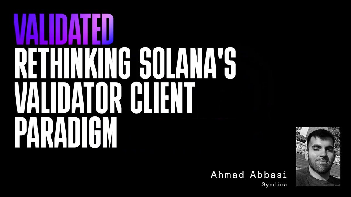 Rethinking Solana's validator client paradigm 💻 On the latest Validated, Austin Federa | 🇺🇸 is joined by 1ultd, CEO . They dive into Sig, a new Solana validator client being built in Zig that optimizes for reads & aims to make running validator nodes more accessible. 🎙️Listen: