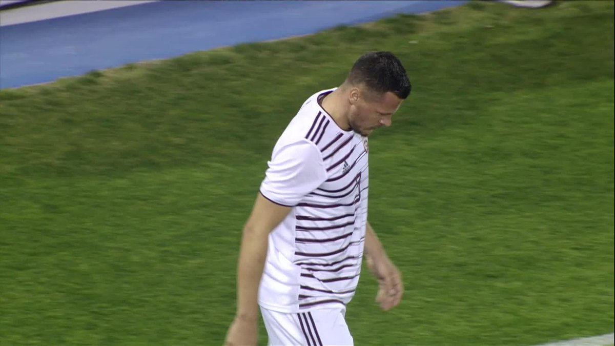 “Alright lads, keep it tight early on…” Latvia with an absolutely stonking own goal this evening.