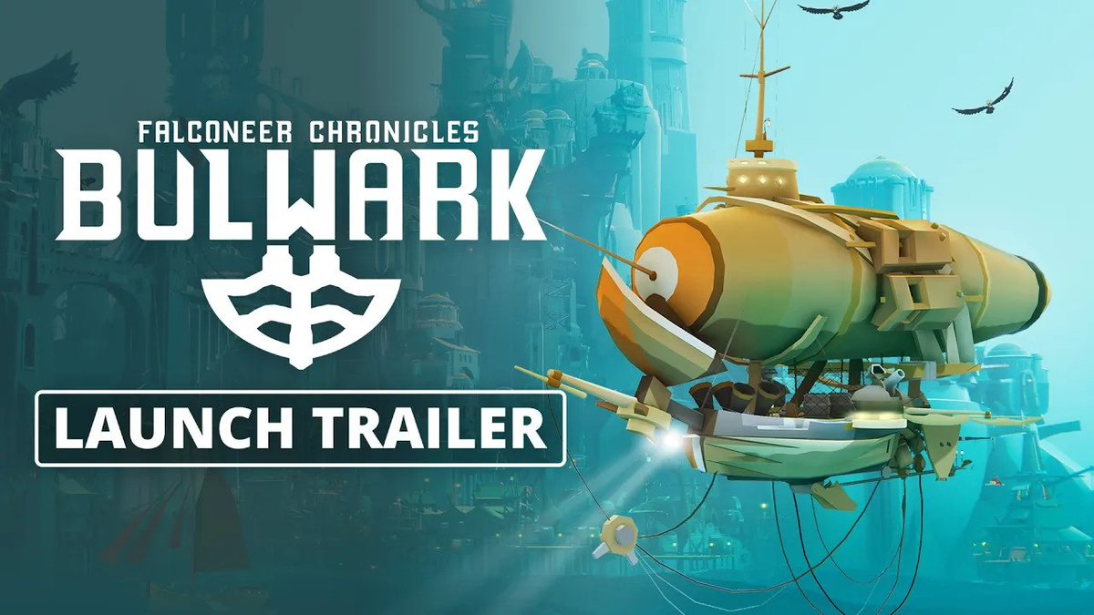 Embrace chaotic creativity to rebuild a civilisation from the rubble of a world shattered by war. #Bulwark: Falconeer Chronicles from @FalconeerDev is OUT NOW! What legacy will you leave behind? What creations will bear your name? ⚒️: #BuildYourBulwark
