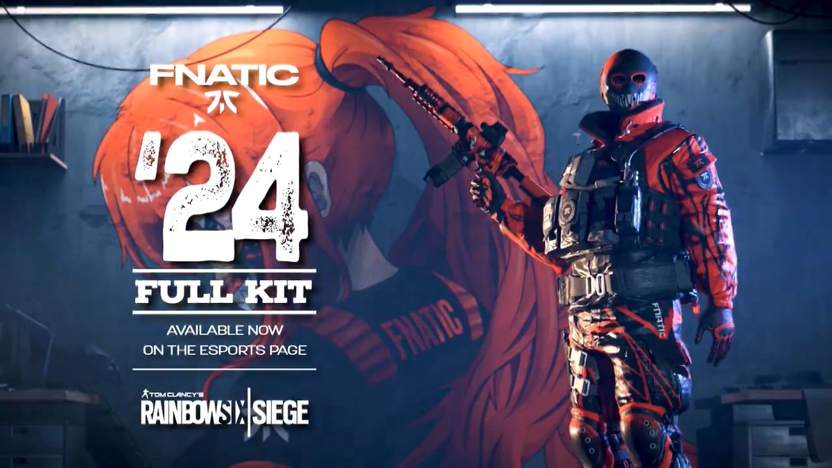 "Remember, we are the hunters, they are the prey" Breakthrough with style, Fnatic Buck & C8-SFW arrives in our '24 Full Kit, live now in Rainbow Six Siege X: