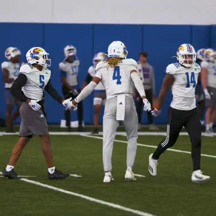 Ballhawks in the Safeties room 👀 #RockChalk