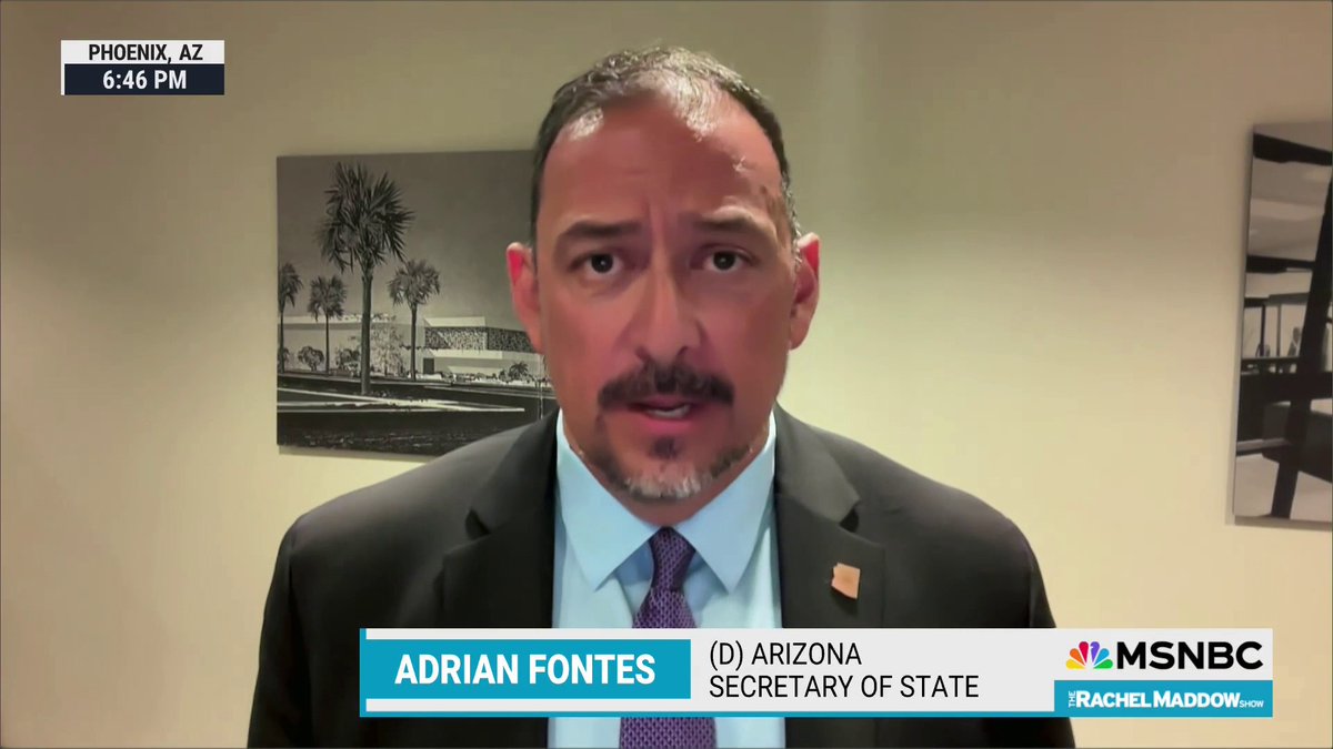 "At the end of the day, that's domestic terrorism." Arizona Secretary of State Adrian Fontes wants to make it abundantly clear that threatening election workers is a serious crime that the DOJ is vigorously investigating and prosecuting.
