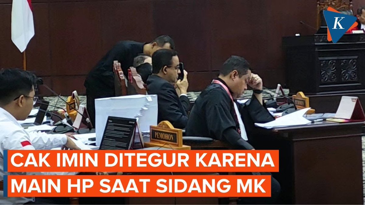 Momen Cak Imin Ditegur karena Main HP Saat Sidang Sengketa Pilpres di MK | #CakImin #MuhaiminIskandar #SidangSengketaPilpres2024