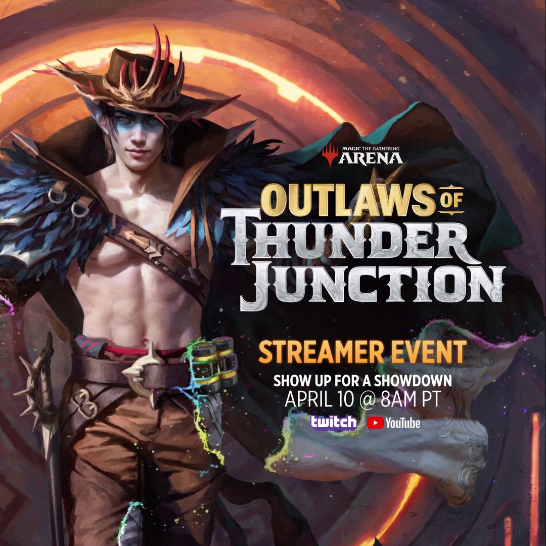 Whether this is your first rodeo or tenth, tune into the #MTGThunder Streamer Event on April 10 to see the new cards in action before Prerelease.