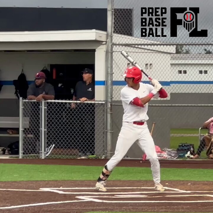 A couple full-speed followed by slow-mo swings from ‘24 OF Fabio Peralta today 👇 The projectability &amp; production has the Miami Hurricanes Baseball recruit climbing up #MLBDraft boards 🚀 #1️⃣1️⃣9️⃣ on Prep Baseball most recent ‘24 MLB Draft Big Board 👊 Shooter Hunt || Prep Baseball Florida