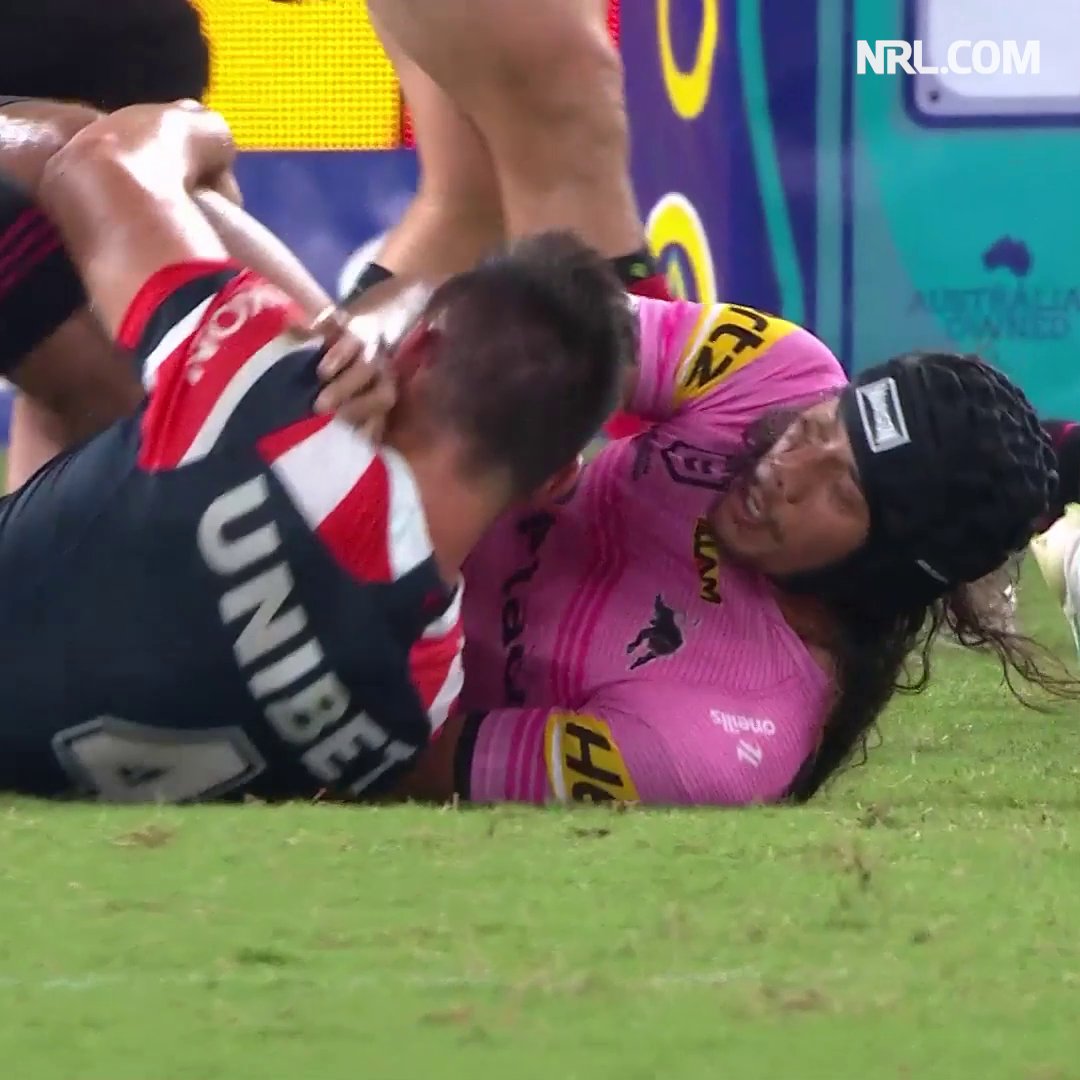 RIB CHECK 🥵 #NRLRoostersPanthers