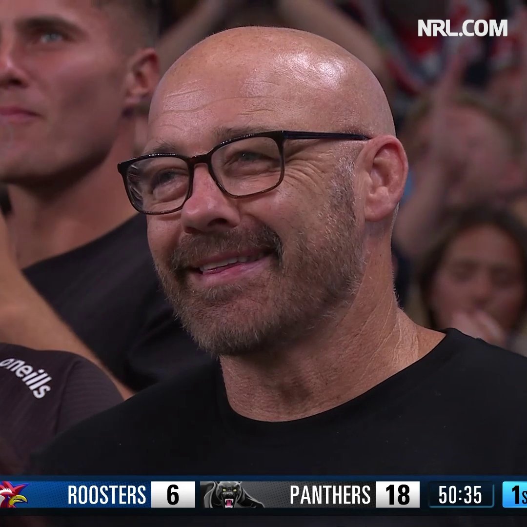 A special moment ❤️ #NRLRoostersPanthers