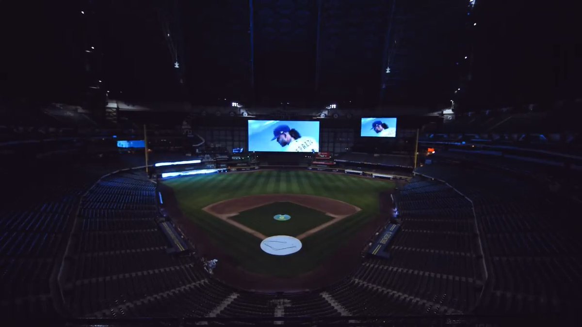 The Milwaukee Brewers made multiple upgrades to American Family Field ahead of Opening Day, including: • A new 12,000 sq. ft. CF scoreboard • A new 2,840 sq. ft. scoreboard over right field
