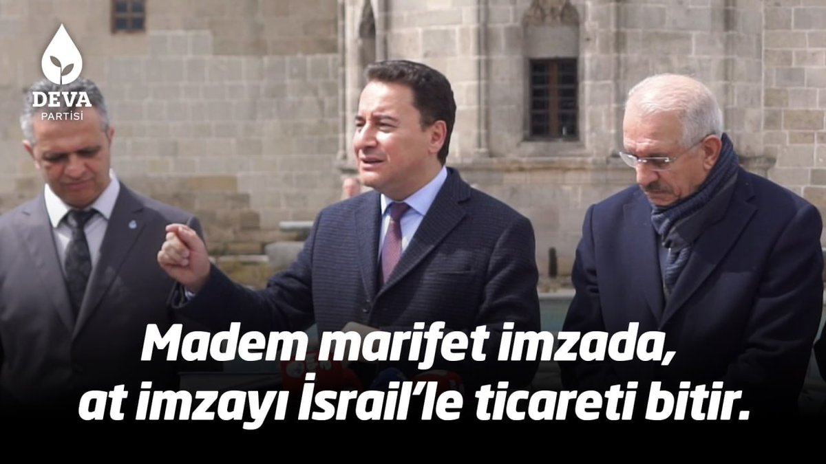 Madem marifet imzada, at imzayı İsrail’le ticareti bitir Recep Tayyip Erdoğan