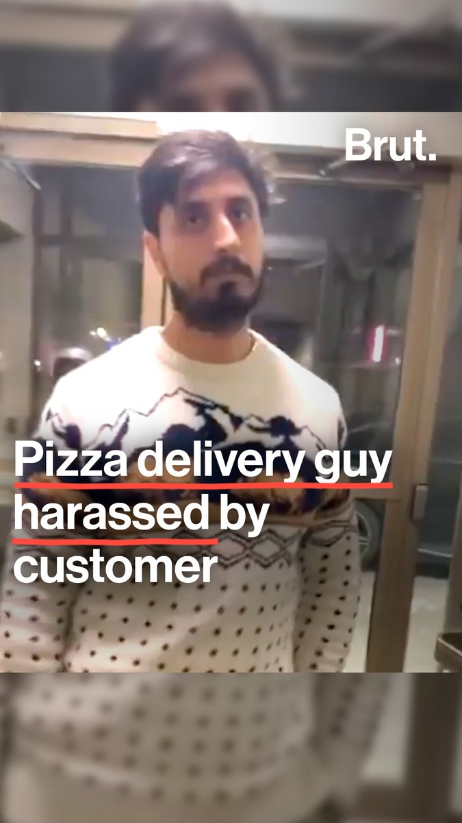 This pizza delivery man was giving food to a customer when suddenly things turned racial…