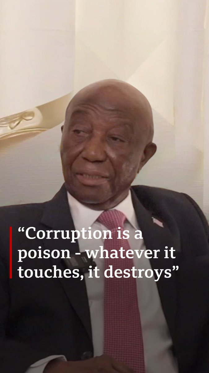 “Corruption is a poison - whatever it touches, it destroys” In an interview with the Africa Daily Podcast, Liberia’s President Joseph Boakai talks to Alan Kasujja about tackling corruption, fixing the country's roads “in the next 100 days” and more. ➡️